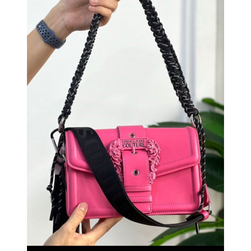 Túi hồng phối đen siêu siêu đẹp