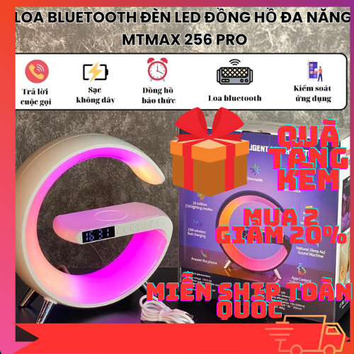 Loa Bluetooth/Đèn Ngủ Led Thông Minh/Đồng Hồ Báo Thức/Chức Năng Sạc Không Dây Sáng Tạo Bầu Không Khí