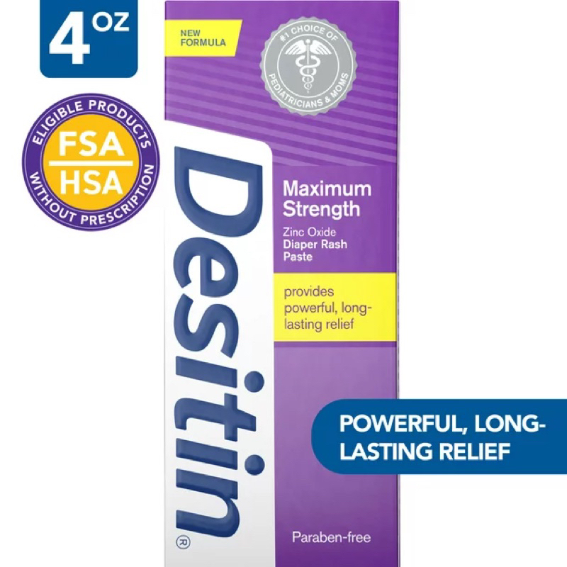 Kem hăm tã Desitin tím - Maximum Strength (113g và 136g)
