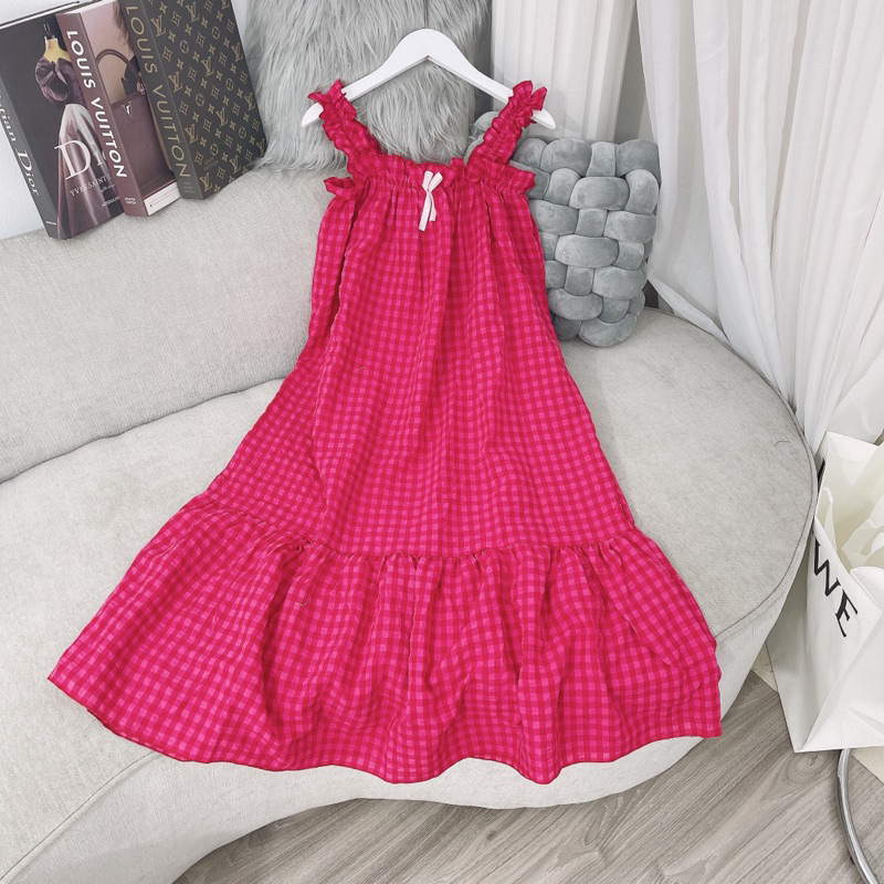 ĐẦM NGỦ 2 DÂY BÈO SIZE 45-65KG, VÁY MẶC NHÀ ĐŨI DỄ THƯƠNG, VÁY NGỦ CUTE THOÁNG MÁT