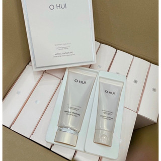 Sữa rửa mặt ohui hồng miracle moisture cleansing foam cung cấp chất ẩm, giữ da săn chắc… 200ml + 100ml