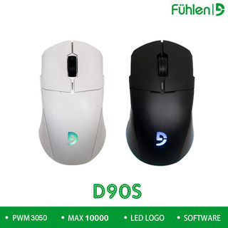 Chuột không dây Fuhlen D90s cổng sạc usb type C + tặng kèm bàn di