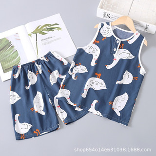 Bộ ba lỗ tole lanh cho bé trai chất mềm, mát size đại 12- 31kg