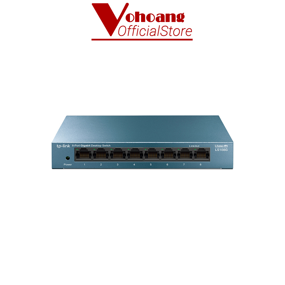 Switch chia mạng LAN 8 cổng TP-Link LS108G Vỏ kim loại cổng Gigabits 10/100/1000Mbps