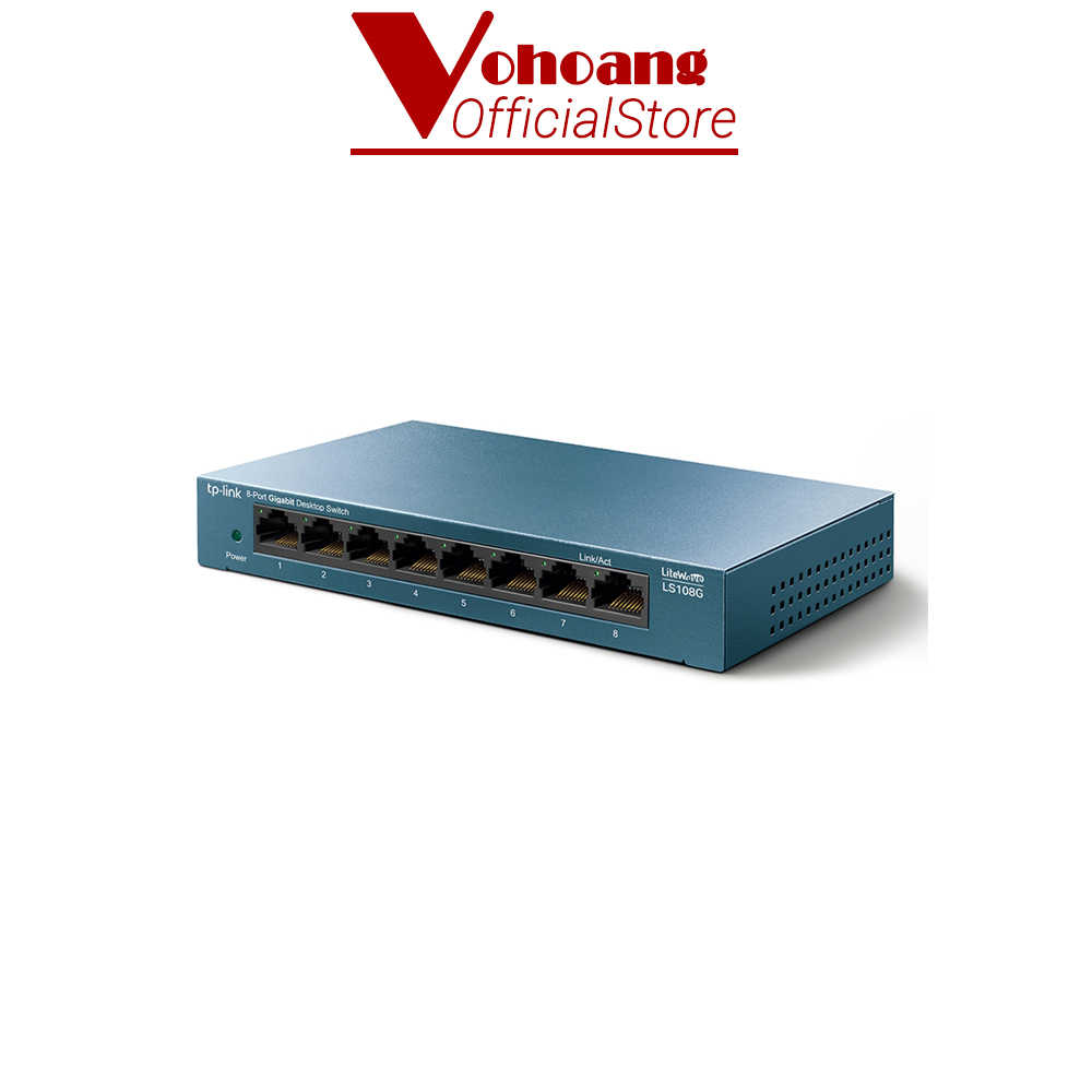Switch chia mạng LAN 8 cổng TP-Link LS108G Vỏ kim loại cổng Gigabits 10/100/1000Mbps