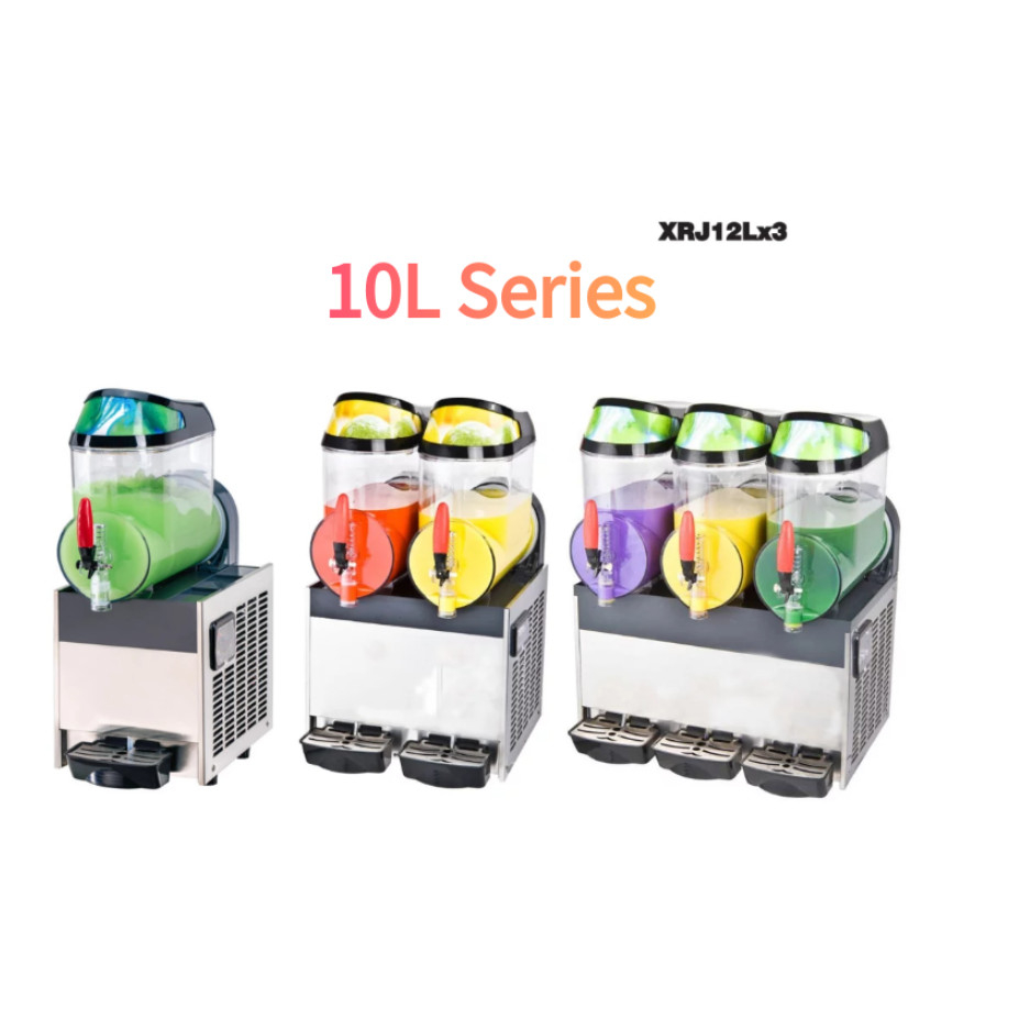 Máy làm lạnh nước trái cây -Máy làm kem tuyết siro cao cấp -3 ngăn dung tích 36 lít-Bảo hành 1 năm