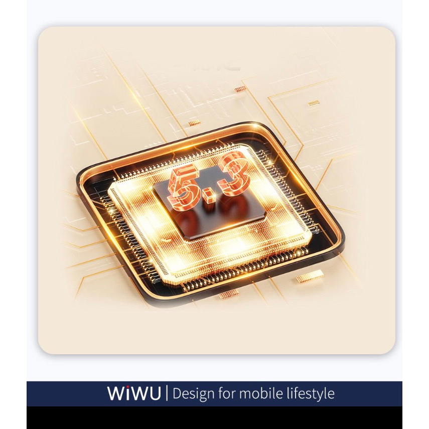 Tai nghe Wiwu ZERO BEANS T15  thiết kế tai nhỏ, giảm tiếng ồn vật lý, đeo lâu không bị đau - Hàng chính hãng