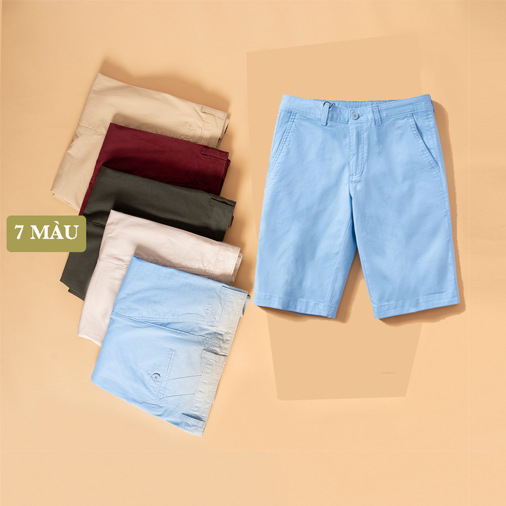 5 Quần Short Nam Basic Nhiều Màu Cao Cấp, Chất Cotton, phom Chuẩn, Thoải Mái, Co Giãn 4 Chiều | BigBuy360 - bigbuy360.vn