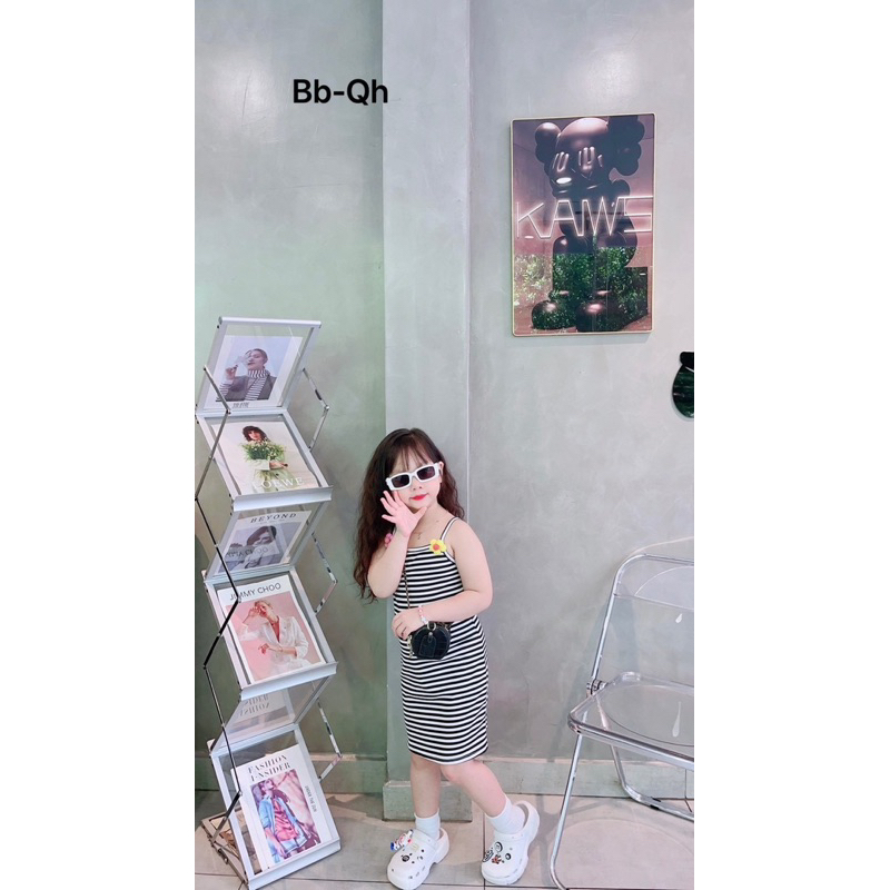 Đầm sọc 2 dây