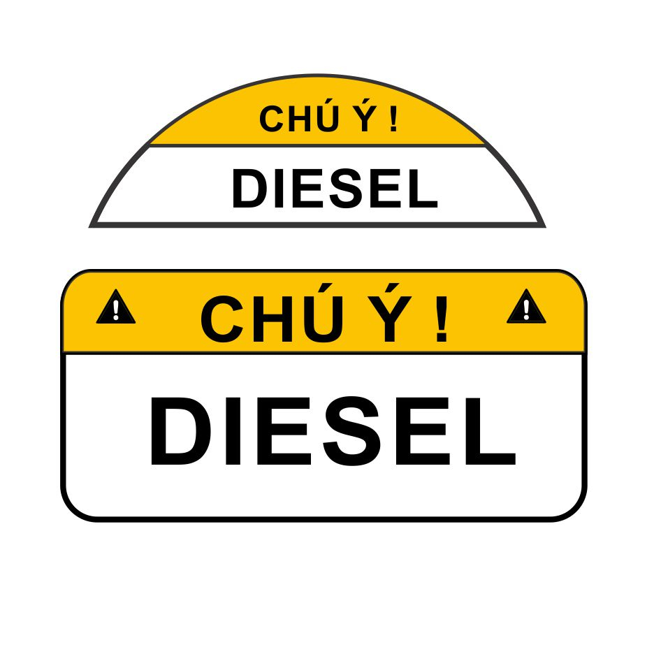 Miếng Dán Chất Liệu PVC Nắp Bình Xăng Xe Hơi, Chống Nước, Không Bay Màu, Không Để Lại Keo