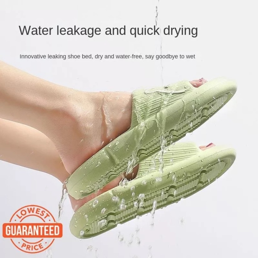 Dép nữ quai ngang - Dép cross siêu nhẹ in hình gấu dễ thương đi mưa siêuền