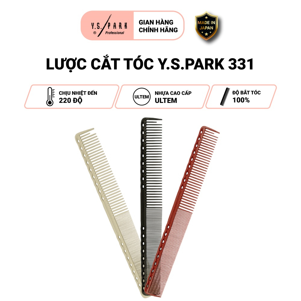 Lược cắt tỉa tóc chịu nhiệt Nhật Bản YS PARK professional cho tóc nữ dài YS-331 hàng chính hãng