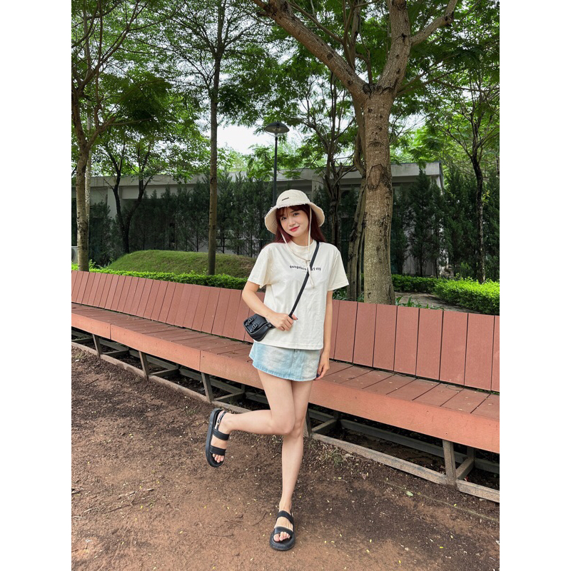 ÁO BABY TEE FORM BOXY THÊU ' GANGSTER DON'T CRY '
