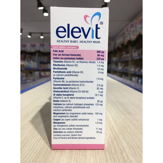 Vitamin tổng hợp cho bà bầu Elevit (date 2025)