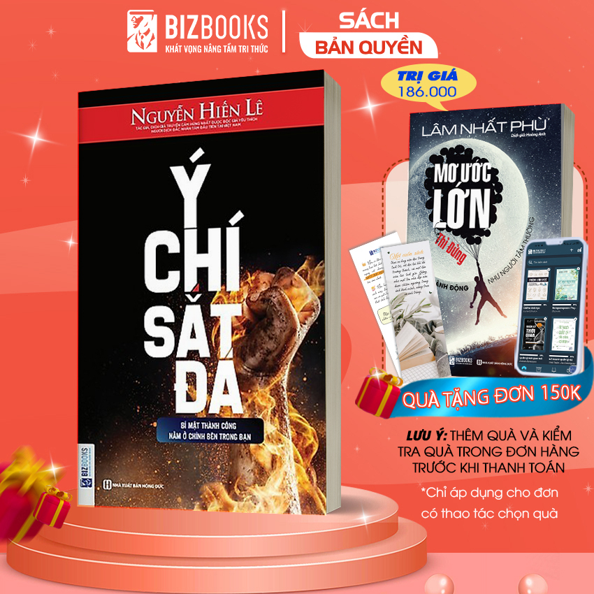 Sách - BIZBOOKS - Ý Chí Sắt Đá - tác giả Nguyễn Hiến Lê
