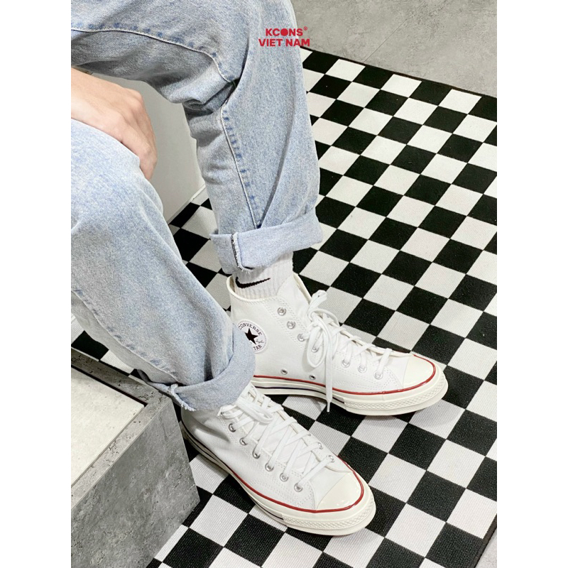 Chuck 70 Natural White Canvas | Giày Converse Trắng 1970s Thời Trang