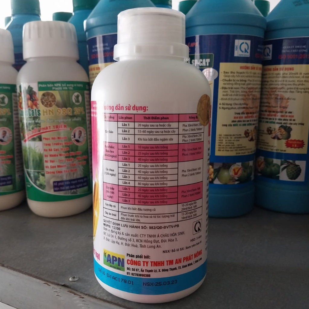 NANO K++ Phân bón Kali giúp trái to, đẹp màu. Chống rụng trái, sượng trái chai 500ml