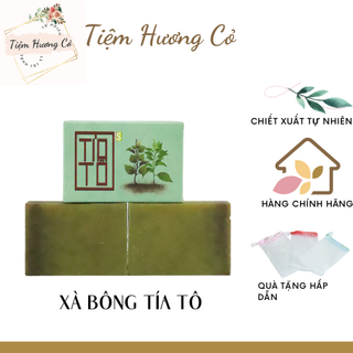 Xà bông Sinh Dược Tía Tô hương Hương Nhu (Bánh 100gr)