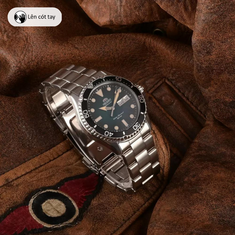 Đồng hồ cơ nam Orient Watch Sport RA-AA08 phiên bản giới hạn mặt kính sapphire dây thép đeo tay thể thao bơi lặn