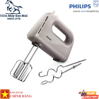 Máy đánh trứng cầm tay Philips HR3705 300W Gray