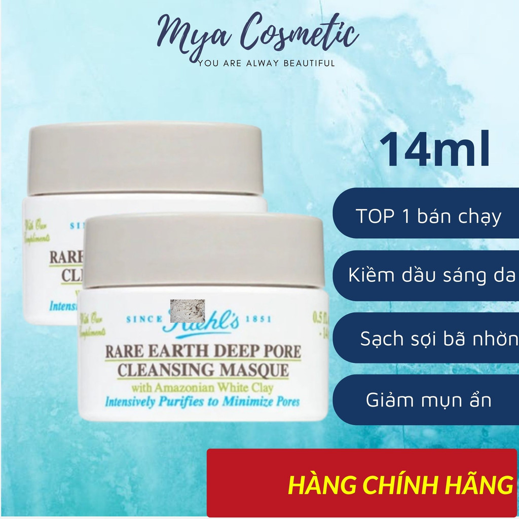 Mặt Nạ Kiehl's mini- Mặt Nạ Đất Sét - Nghệ size14ml - MYA COSMETIC