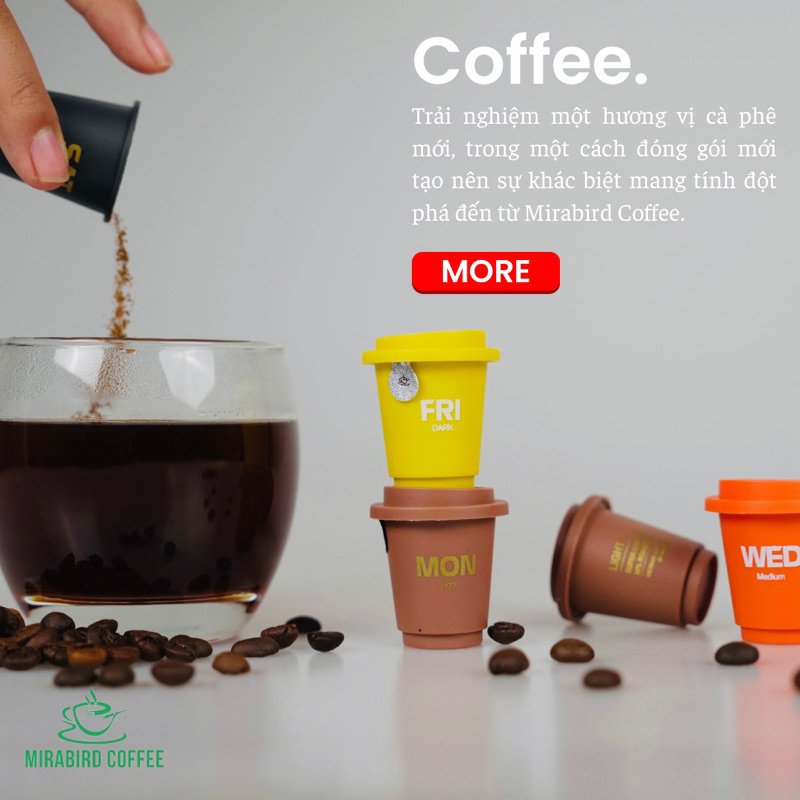 Set Cafe Mirabi - Cafe Nguyên Chất Cao Cấp, Công Nghệ Sấy Lạnh Tiên Tiến