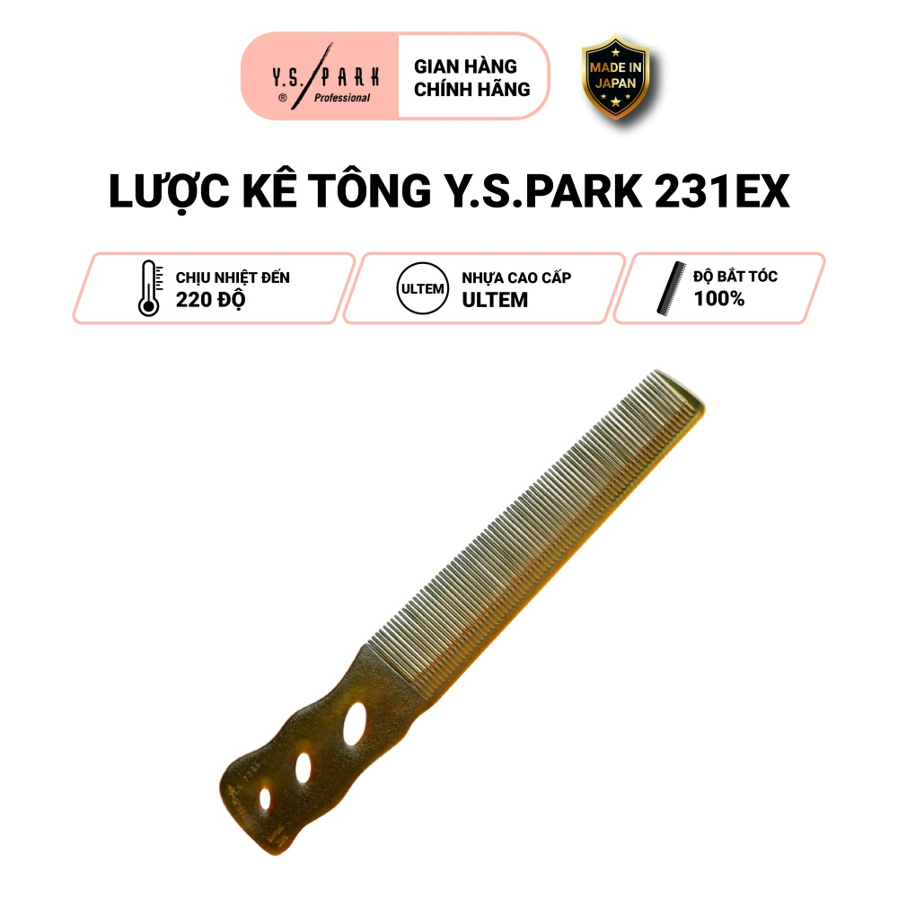 Lược cắt tỉa tóc chịu nhiệt Nhật Bản YS Park professiona cho tóc tự nhiên YS-231 hàng chính hãng