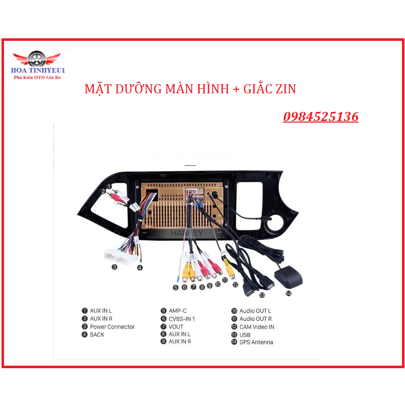 Mặt dưỡng KIA MORNING 2011-2019,CÓ GIẮC ZIN THEO XE. Mặt dưỡng morning lắp màn hình android 9inch. Đồ chơi xe hơi.