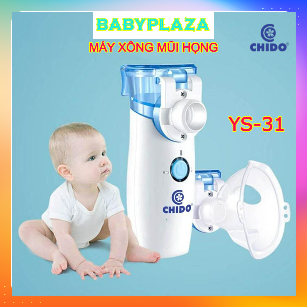 Máy Xông Mũi Họng Cầm Tay Chido YS31 Nhật Bản, Máy Xông Khí Dung Cầm Tay Cho Bé Siêu Âm, Xông Nano