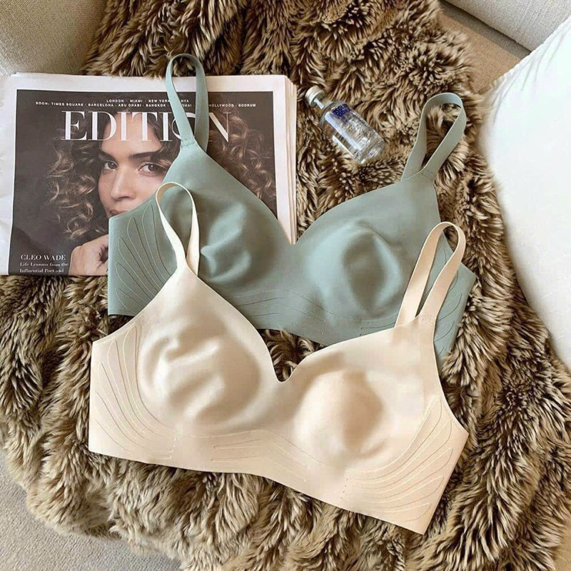Áo lót ngực to không đệm không gọng , bra không đường may siêu nhẹ