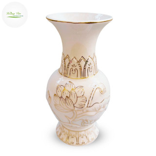 Bình hoa thờ cúng gốm sứ Bạch  Ngọc 1515