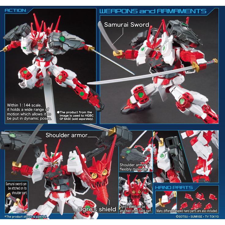 Mô hình lắp ráp Gundam HG BF HGBF 1/144 Sengoku Astray Gundam