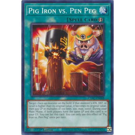 Thẻ Bài Yugioh TCG: Pig Iron vs. Pen Peg - CYAC-EN068 - Common 1st Edition