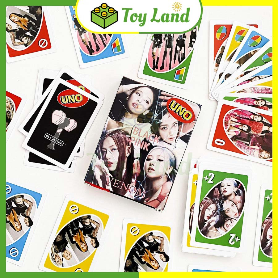 Bài Uno Bản Blackpink Board Game 108 Lá Cơ Bản Chất Giấy Dày Đồ Chơi Trò Chơi Nhóm Bạn Xả Stress Giải Trí