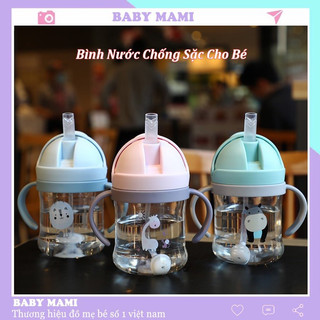 BÌNH TẬP UỐNG, CỐC TẬP UỐNG NƯỚC CÓ VAN CHỐNG SẶC CHO BÉ DUNG TÍCH 250ML