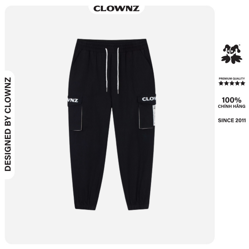 Quần jogger kaki local brand Clownz Cargo túi hộp thể thao unisex nam nữ ống rộng