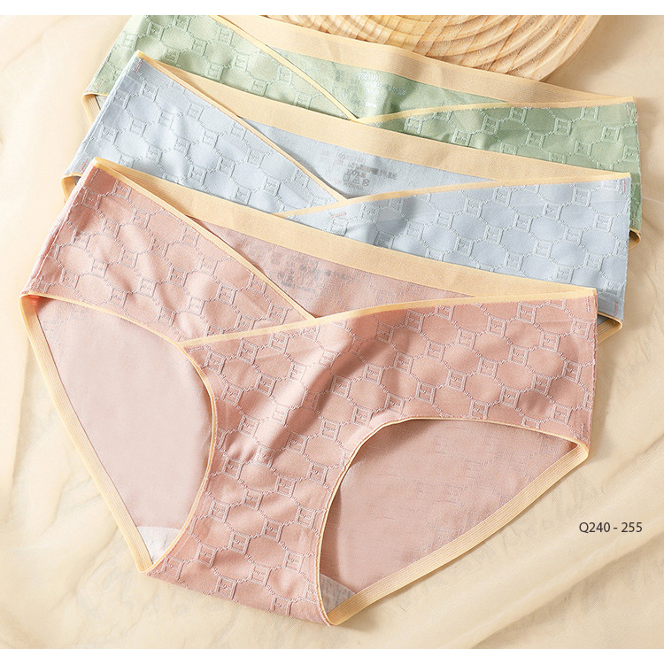 Young Mom | Set quần lót bầu Q240 3 màu chất liệu mềm, nhẹ mùa hè mát mẻ,hàng nhập Quảng Châu Thai sản Thai kỳ Thoải mái
