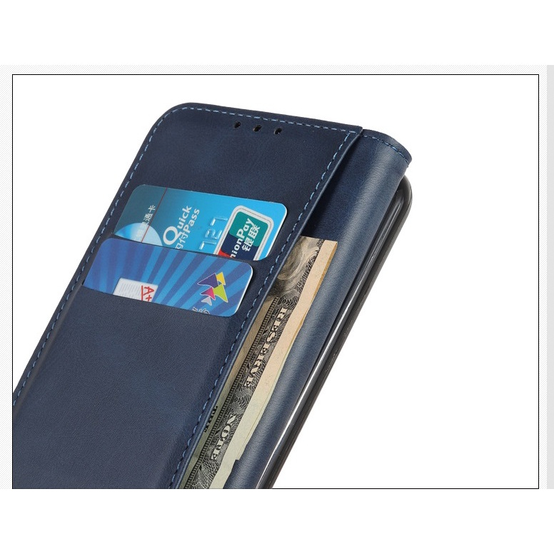 Bao da oppo a52, a53,a54, a55, a72, loại nắp gấp, có ngăn để thẻ