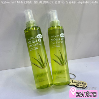 Xịt khoáng lô hội nha đam aspasia moist up face mist 150ml