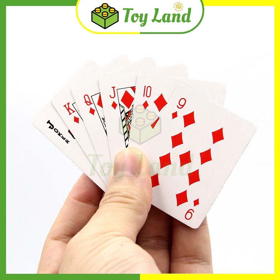 Bộ Bài Tây Mini 52 Lá 38x53 mm Bài Poker Phiên Bản Nhỏ Xinh Giá Rẻ Chơi Bài Tiến Lên Đồ Chơi Giải Trí Xả Stress