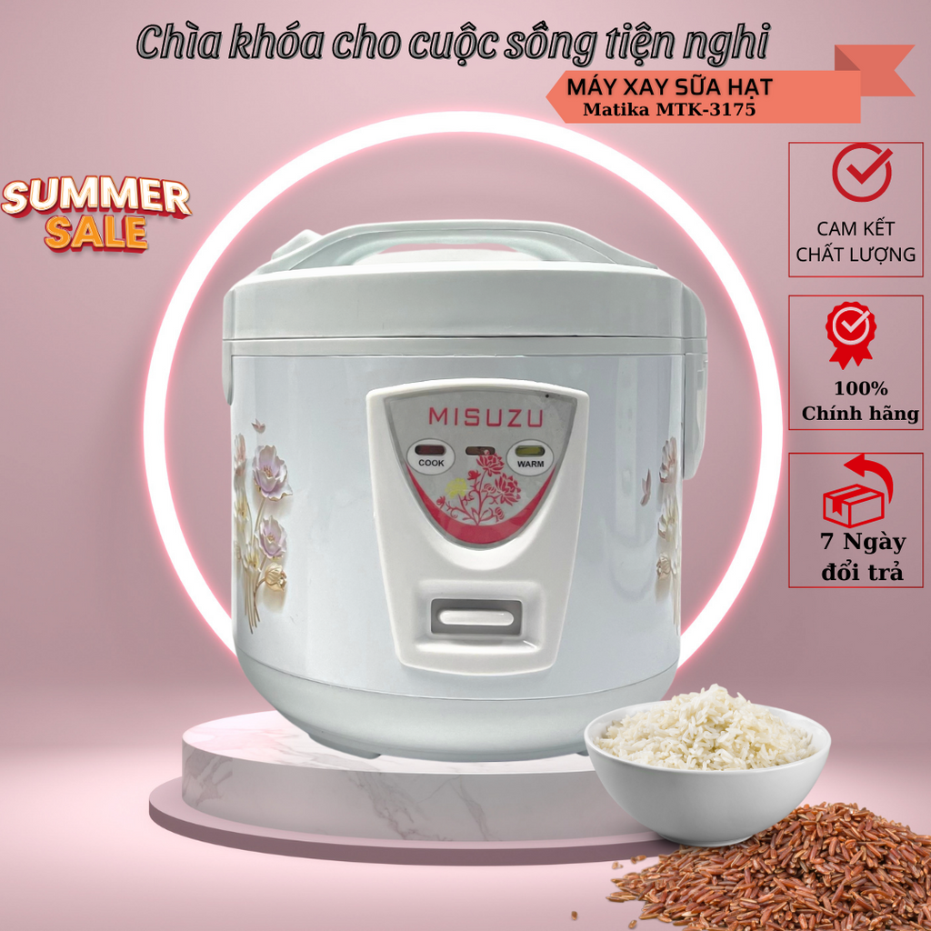 Nồi Cơm Điện Mini ,Dung tích 1L Misuzu Ms-10B ,Bảo Hành 12 Tháng (hình ảnh và video thực tế)