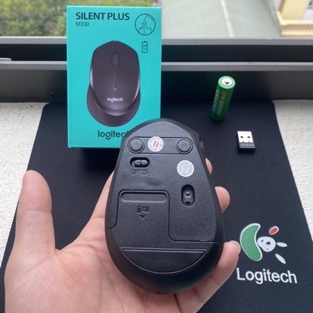 Chuột không dây không tiếng ồn LOGITECH M330 Silent Plus - Bảo Hành Chính Hãng 1 Năm | BigBuy360 - bigbuy360.vn