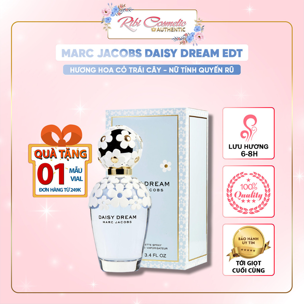 Nước Hoa Nữ Marc Jacobs Daisy Dream Edt - Bồng Bềnh Nhẹ Nhàng Mỏng Manh Như Cơn Mơ Ribicosmetics | BigBuy360 - bigbuy360.vn