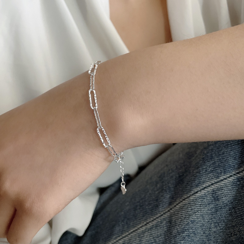 Vòng Tay Dạng Mắt Xích Hinh Học Đơn Giản Cho Nữ Sinh V28