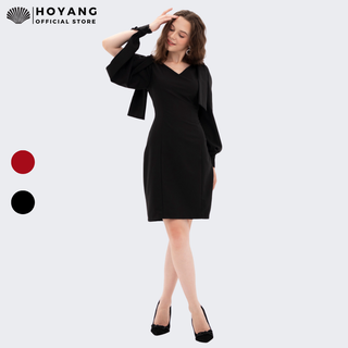 Đầm Suông Xẻ Tay Phối Nơ Vai Độc Lạ HOYANG ATP001