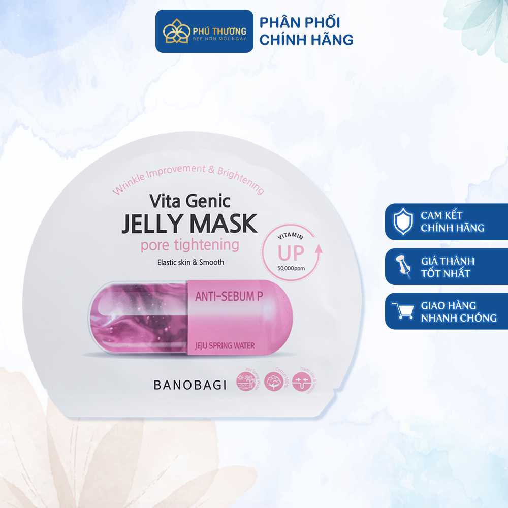Mặt nạ se khít lỗ chân lông, kiểm soát bã nhờ Banobagi Vita Genic Jelly Mask Pore Tighteing