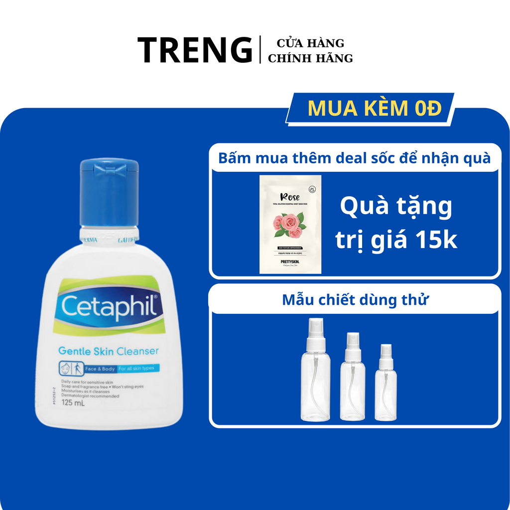 Sữa rửa mặt dịu nhẹ Cetaphil dành cho da dầu và da nhạy cảm chính hãng