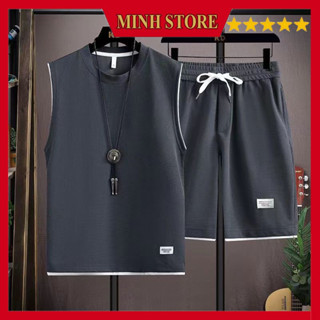  Bộ Thể Thao Cộc Tay Ba Lỗ Nam Chất Tổ Ong Bộ Đồ Nam Cotton Co Giãn Trẻ Trung Big Size Đến 100kg BO11 - MINHSTORE 