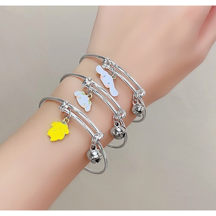 Vòng Đeo Tay Hoạt Hình Sanrio Đính Chuông Phong Cách Nhật Bản Cho Nữ Sinh V31