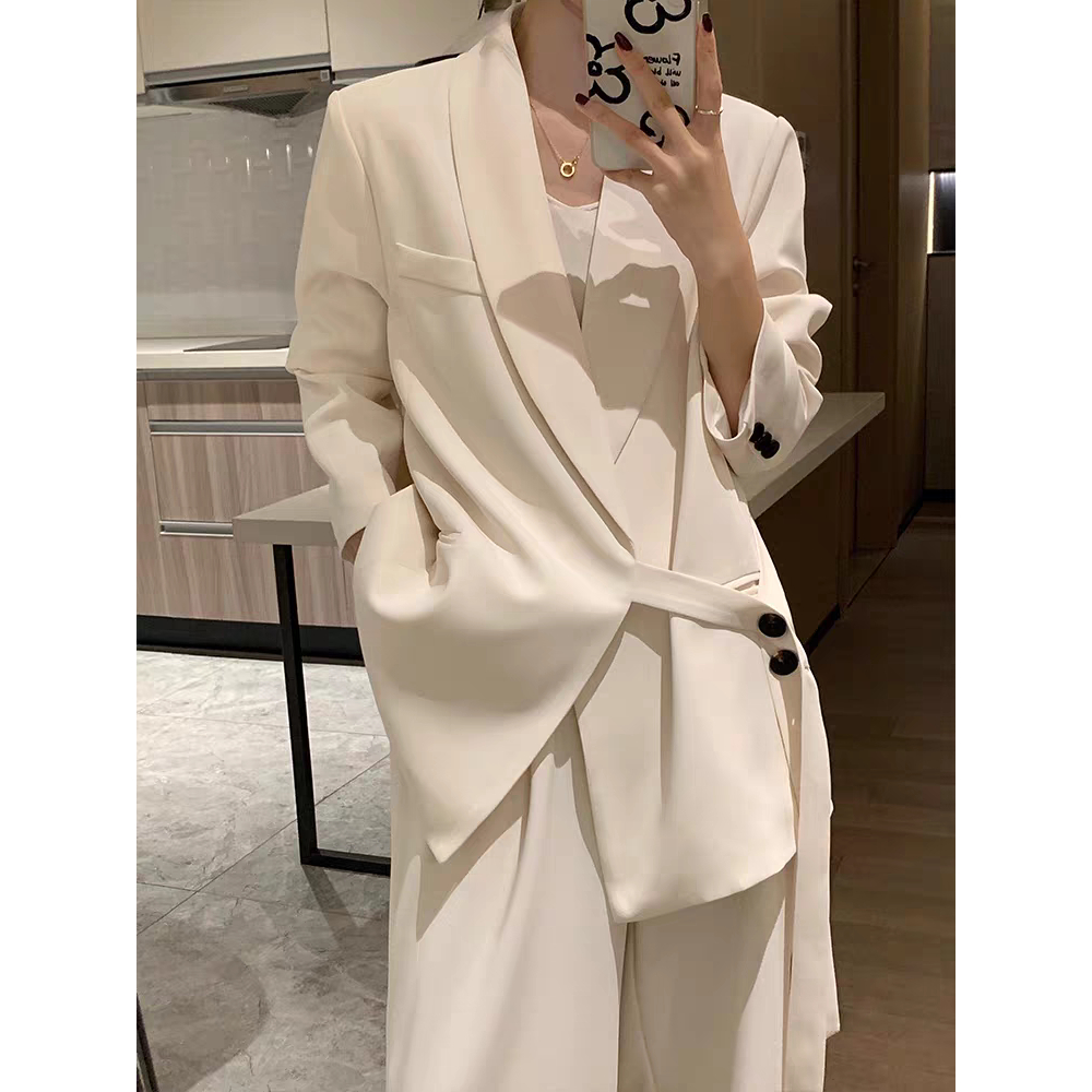 Sẵn Xanh lục-M(Hàng Đẹp)Ảnh thật 5 hình cuối-Set áo blazer + quần âu thiết kế phong cách Hàn Quốc | BigBuy360 - bigbuy360.vn